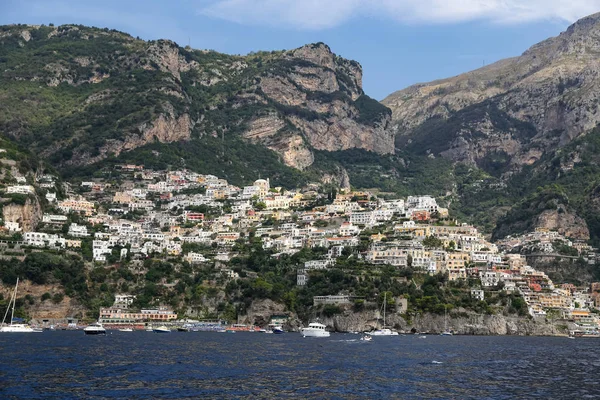 Ogólny Widok Miasto Positano Neapolu Włochy — Zdjęcie stockowe