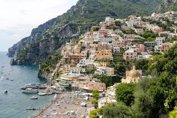 Veduta Generale Della Città Positano Nella Città Napoli — Foto Stock