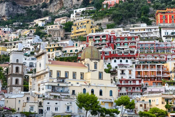 Γενική Άποψη Της Πόλης Positano Στη Νάπολη Ιταλία — Φωτογραφία Αρχείου
