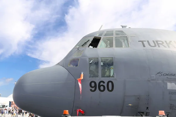 Lockheed C-130 Hercules in Teknofest Istanbul — Stock Photo, Image