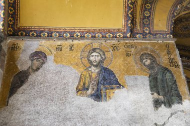 Ayasofya 'da Deesis mozaik, Istanbul, Türkiye