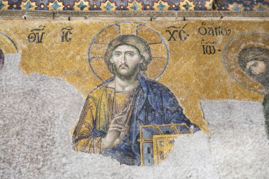 Ayasofya 'da Deesis mozaik, Istanbul, Türkiye