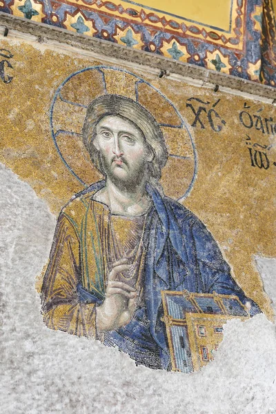 Мозаика Deesis в Hagia Sophia, Стамбул, Турция — стоковое фото