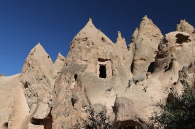 Zelve Vadisi'nde Kaya Oluşumları, Kapadokya, Nevşehir, Türkiye