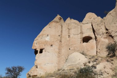 Zelve Vadisi'nde Kaya Oluşumları, Kapadokya, Nevşehir, Türkiye