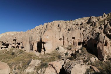 Zelve Vadisi'nde Kaya Oluşumları, Kapadokya, Nevşehir, Türkiye