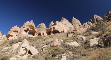 Zelve Vadisi'nde Kaya Oluşumları, Kapadokya, Nevşehir, Türkiye