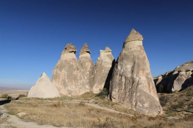 Pasabag Monks Vadisi'nde Kaya Oluşumları, Kapadokya, Nevşehir, T