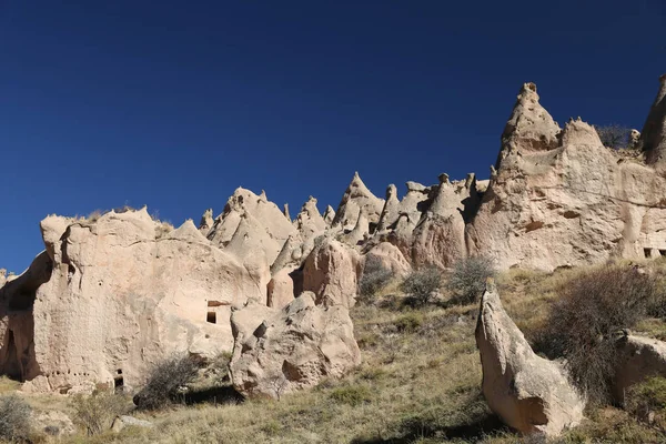 Formación de rocas en Zelve Valley, Capadocia, Nevsehir, Turquía —  Fotos de Stock