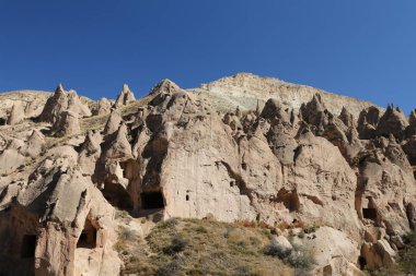 Zelve Vadisi'nde Kaya Oluşumları, Kapadokya, Nevşehir, Türkiye