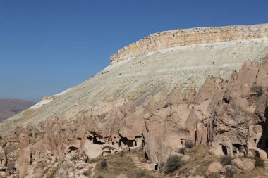 Zelve Vadisi'nde Kaya Oluşumları, Kapadokya, Nevşehir, Türkiye