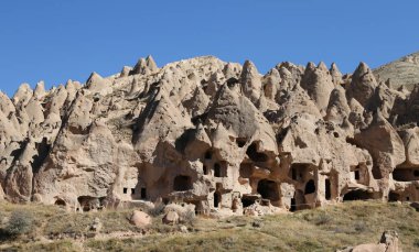 Zelve Vadisi'nde Kaya Oluşumları, Kapadokya, Nevşehir, Türkiye