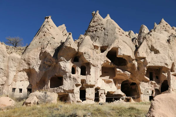 Formación de rocas en Zelve Valley, Capadocia, Nevsehir, Turquía —  Fotos de Stock