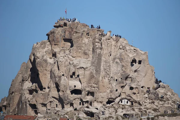 Castillo de Uchisar en Capadocia, Nevsehir, Turquía — Foto de Stock