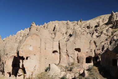 Zelve Vadisi'nde Kaya Oluşumları, Kapadokya, Nevşehir, Türkiye