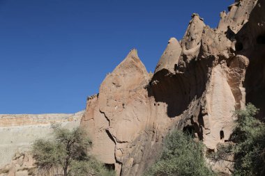 Zelve Vadisi'nde Kaya Oluşumları, Kapadokya, Nevşehir, Türkiye