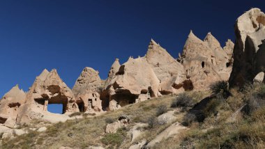 Zelve Vadisi'nde Kaya Oluşumları, Kapadokya, Nevşehir, Türkiye