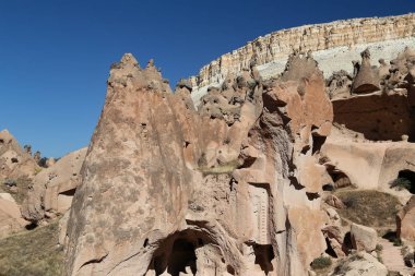 Zelve Vadisi'nde Kaya Oluşumları, Kapadokya, Nevşehir, Türkiye