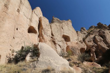 Zelve Vadisi'nde Kaya Oluşumları, Kapadokya, Nevşehir, Türkiye