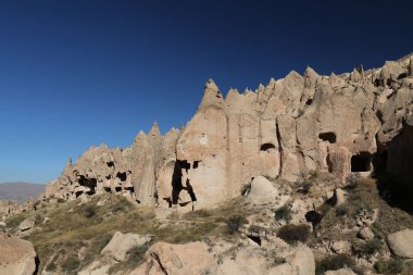 Zelve Vadisi'nde Kaya Oluşumları, Kapadokya, Nevşehir, Türkiye