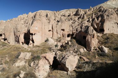Zelve Vadisi'nde Kaya Oluşumları, Kapadokya, Nevşehir, Türkiye