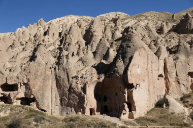 Zelve Vadisi'nde Kaya Oluşumları, Kapadokya, Nevşehir, Türkiye