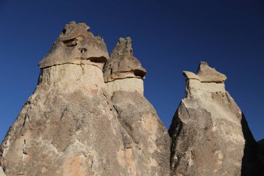 Pasabag Monks Vadisi'nde Kaya Oluşumları, Kapadokya, Nevşehir, T