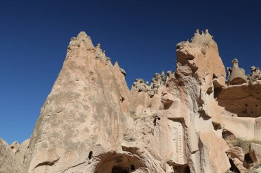 Zelve Vadisi'nde Kaya Oluşumları, Kapadokya, Nevşehir, Türkiye