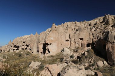 Zelve Vadisi'nde Kaya Oluşumları, Kapadokya, Nevşehir, Türkiye