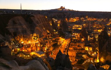 Kapadokya'da Göreme Kasabası, Nevşehir, Türkiye