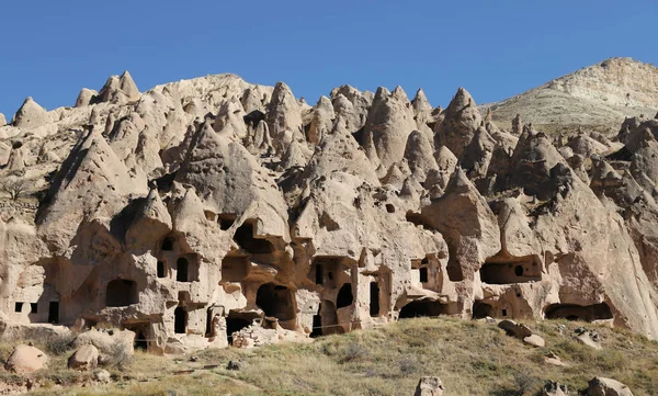 Formación de rocas en Zelve Valley, Capadocia, Nevsehir, Turquía —  Fotos de Stock