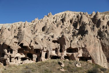 Zelve Vadisi'nde Kaya Oluşumları, Kapadokya, Nevşehir, Türkiye