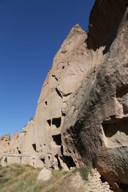 Zelve Vadisi'nde Kaya Oluşumları, Kapadokya, Nevşehir, Türkiye