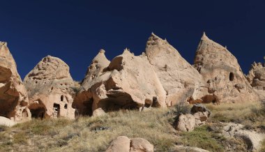 Zelve Vadisi'nde Kaya Oluşumları, Kapadokya, Nevşehir, Türkiye
