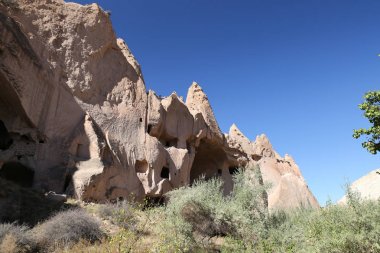 Zelve Vadisi'nde Kaya Oluşumları, Kapadokya, Nevşehir, Türkiye
