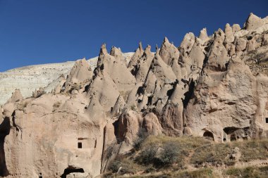Zelve Vadisi'nde Kaya Oluşumları, Kapadokya, Nevşehir, Türkiye