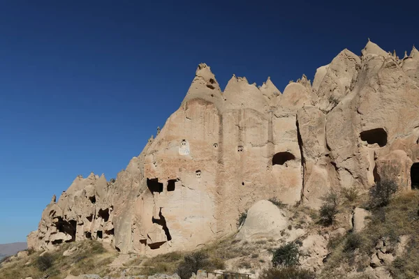 Formación de rocas en Zelve Valley, Capadocia, Nevsehir, Turquía —  Fotos de Stock