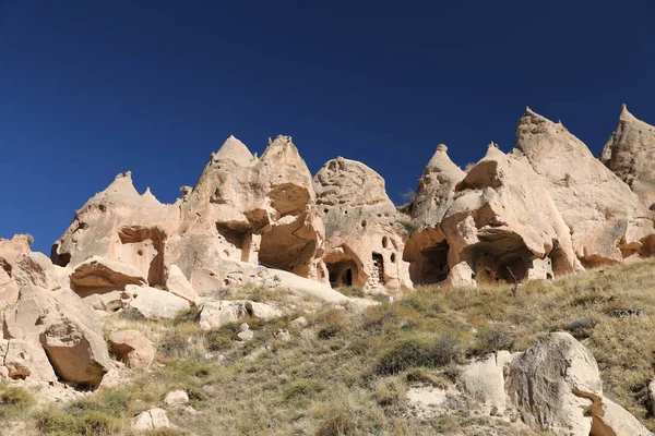 젤베 밸리, 카파도키아, 네브세히르, 터키의 암석 지대 — 스톡 사진