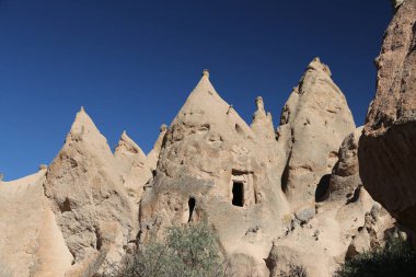 Zelve Vadisi'nde Kaya Oluşumları, Kapadokya, Nevşehir, Türkiye
