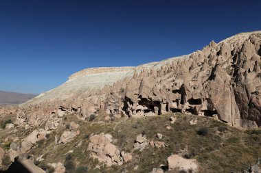 Zelve Vadisi'nde Kaya Oluşumları, Kapadokya, Nevşehir, Türkiye
