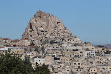 Kapadokya'daki Uchisar Kalesi, Nevşehir, Türkiye