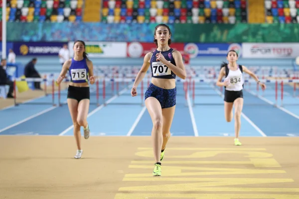 Turkish Athletic Federation Olympic Threshold Indoor Competition — Stock Photo, Image