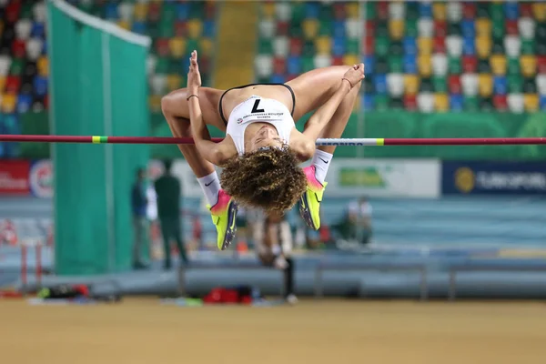 Tureckiej Federacji lekkiej atletyki próg olimpijski kryty konkurencji — Zdjęcie stockowe