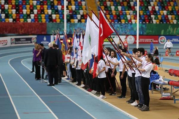 Halowe Mistrzostwa Bałkanów lekkoatletycznych w Stambule — Zdjęcie stockowe