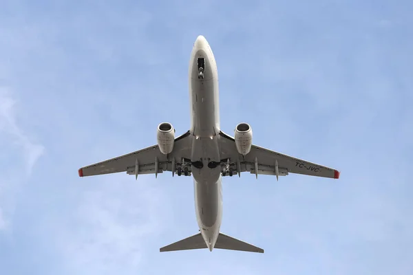 Airplane landing to Airport — Stock Photo, Image