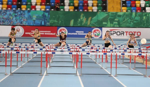 Campeonato Turco de Atletismo Indoor Turco — Fotografia de Stock