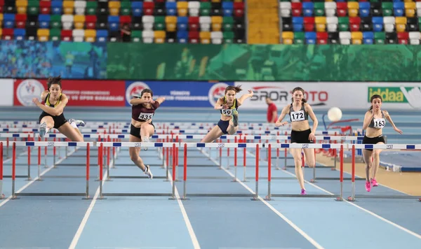 Campeonato Turco de Atletismo Indoor Turco — Fotografia de Stock