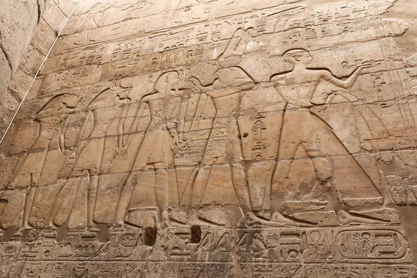 Egyptian Hieroglyphs in Luxor Temple, Luxor, Egypt