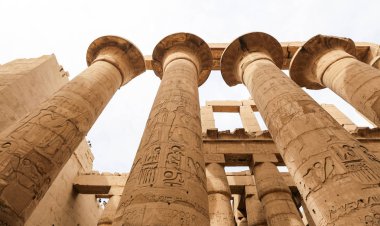 Karnak Tapınağı Hypostyle Salonu Sütunlar, Luxor, Mısır