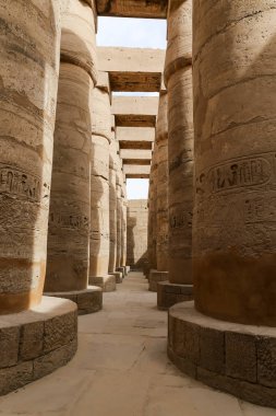 Karnak Tapınağı Hypostyle Salonu Sütunlar, Luxor, Mısır